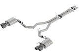 Borla 2018 Ford Mustang GT 5.0L AT/MT 3in Atak Catback Exhaust w/ Valves (Carbon Fiber Black Tip) - Miami AutoSport Technik