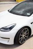 SET OF (4) VOSSEN WHEELS HF-3 GLOSS GRAPHITE POLISHED FITS TESLA MODEL 3 - Miami AutoSport Technik